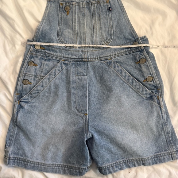 Like New Vintage Polo Jeans Co Ralph Lauren Overall Shorts - Picture 3 of 9